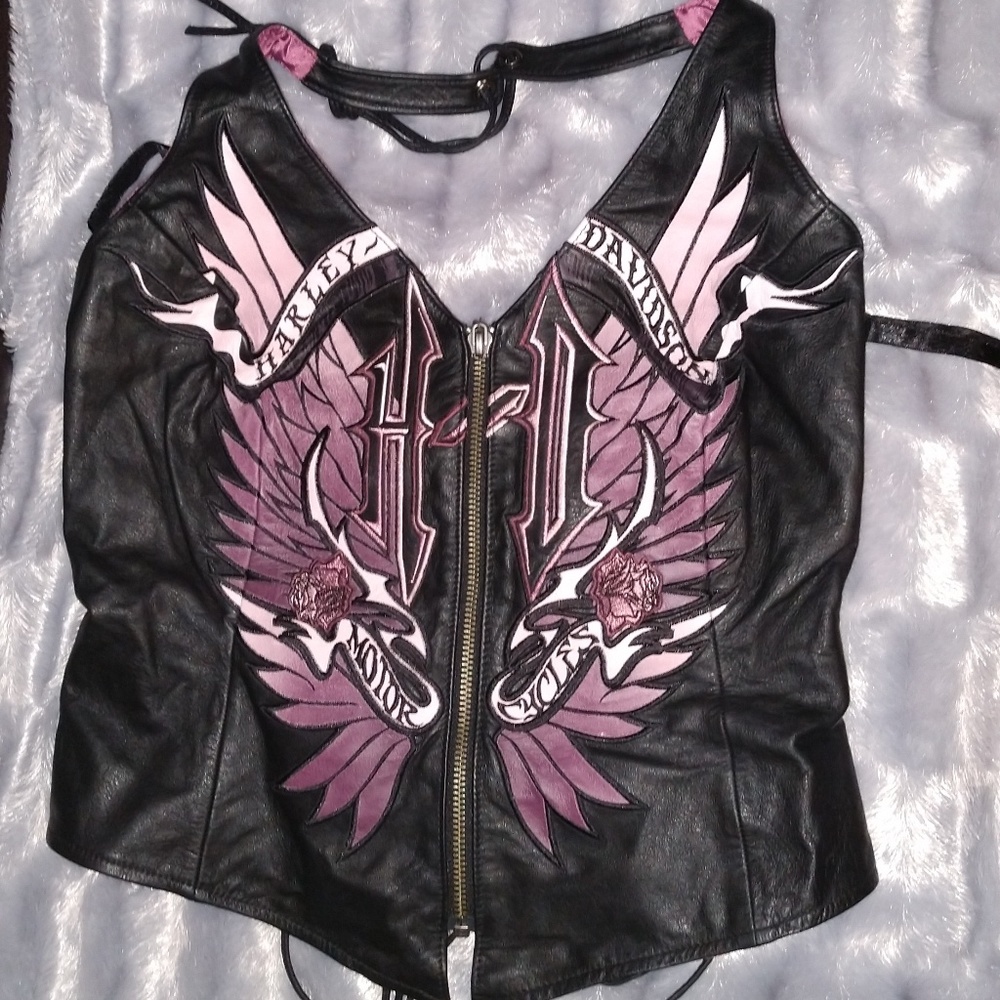 Harley Davidson leather halter NWT